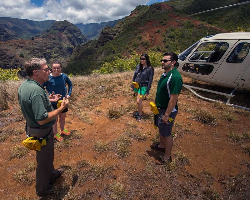 Kauai Helicopter Tour with Olokele Canyon Landing
