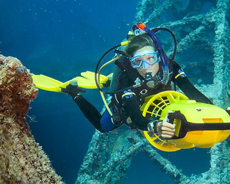 Dive Propulsion Vehicle Scuba Course in Monterey