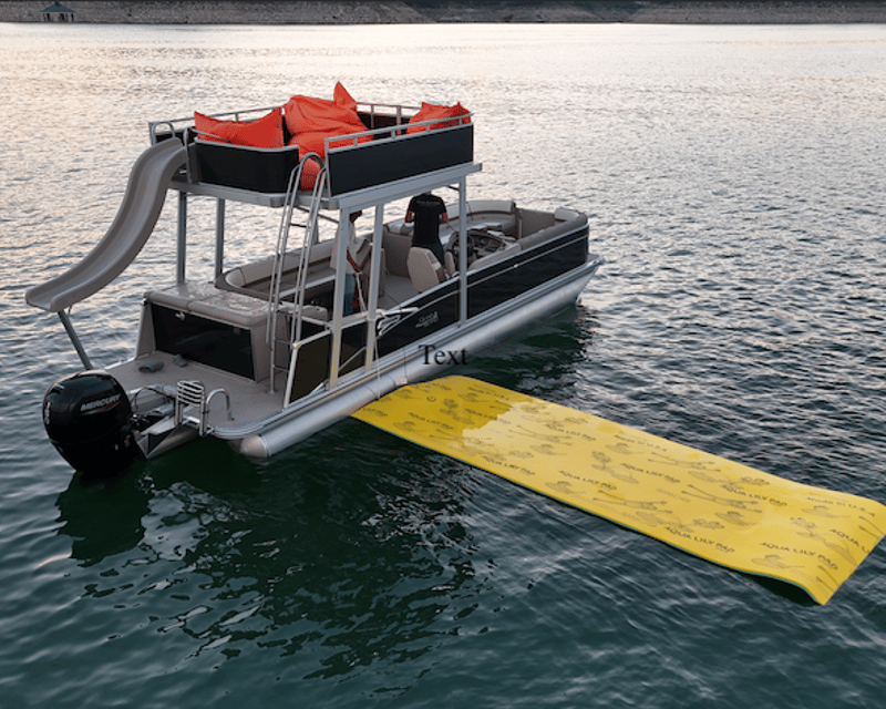 Double Decker Pontoon Charter with Slide on Lake Travis