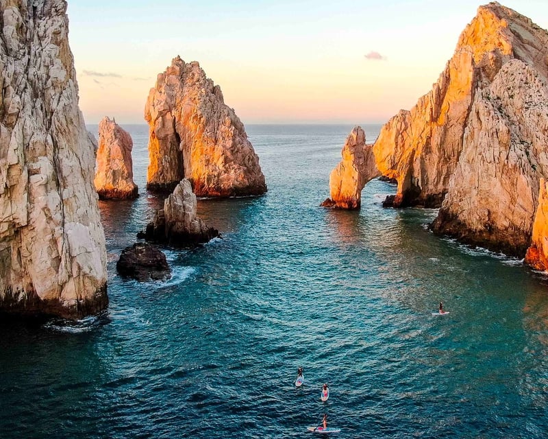 Sunrise Paddleboard Tour to Land's End in Cabo San Lucas