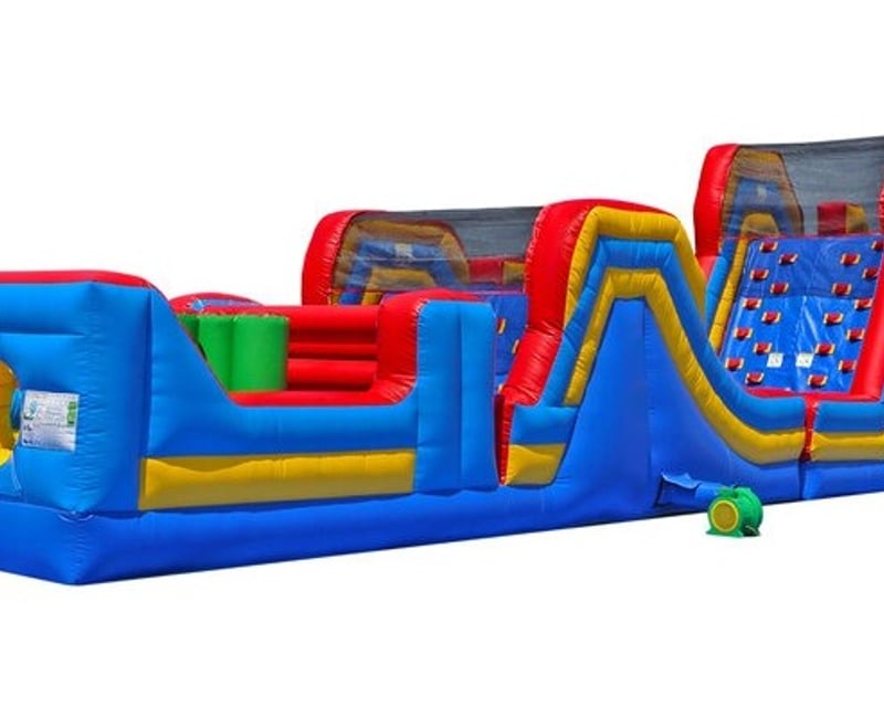 Dual-Lane 60' Inflatable Obstacle Course Rental in Northport
