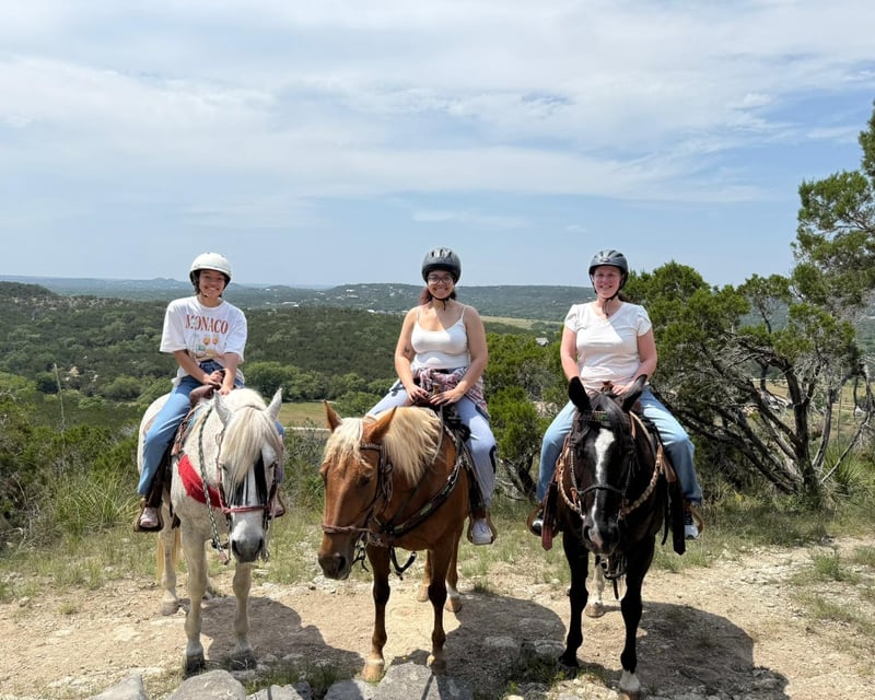 Private Hill Country Horseback Trail Ride in Maxwell, TX