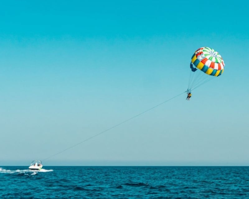 Parasailing in Montego Bay with Beach & Rainforest Views