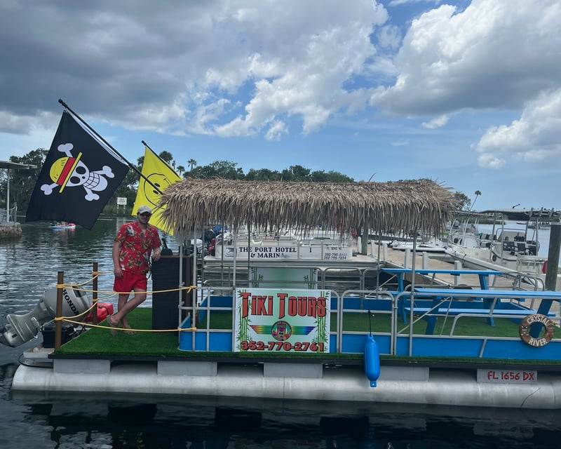Private Captained Tiki Boat Cruise in Crystal River