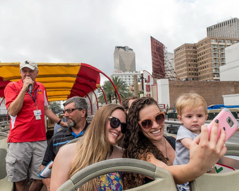 1-Day Hop-On Hop-Off Open-Top Bus Tour in New Orleans