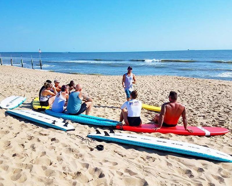 Beginner Group Surf Lesson in Virginia Beach