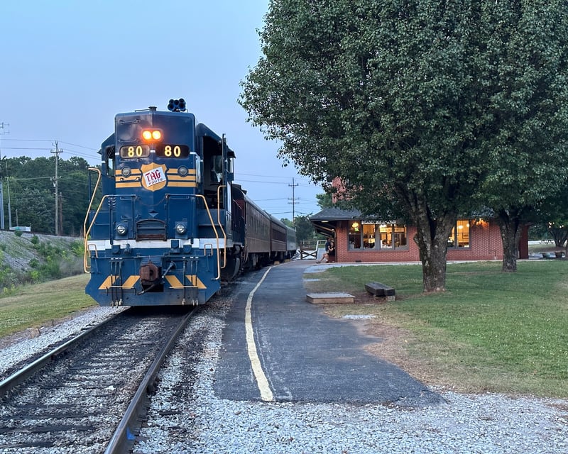 Evening Train Ride in Chattanooga