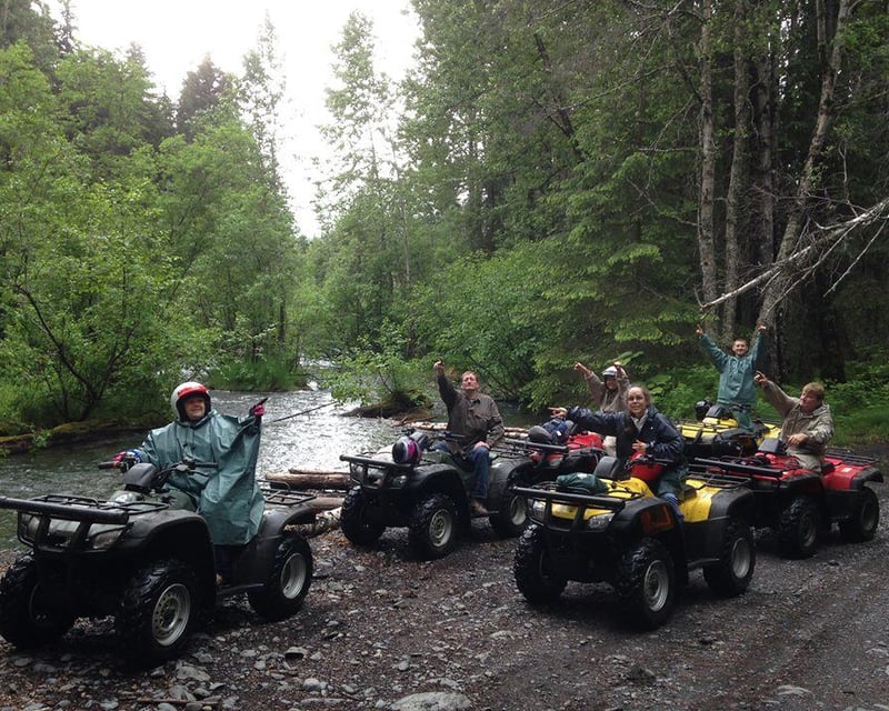 Chugach State Park ATV Tour & Glacier Waterfall Hike