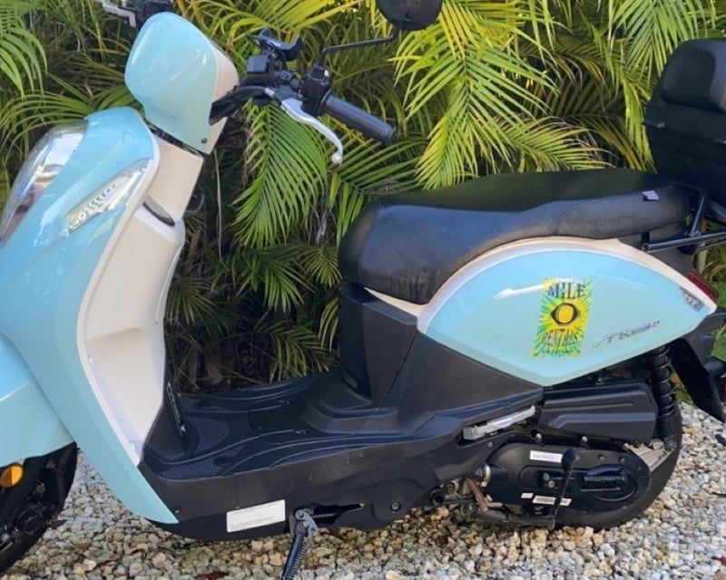 Ride a 2-Passenger Scooter Rental on the Island