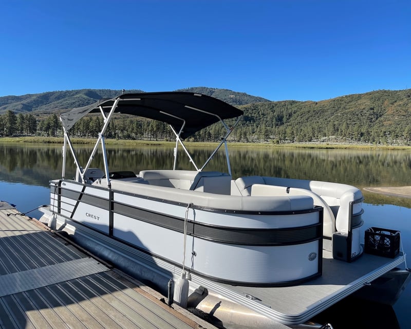 Premium Fishing Pontoon Rental at Lake Hemet