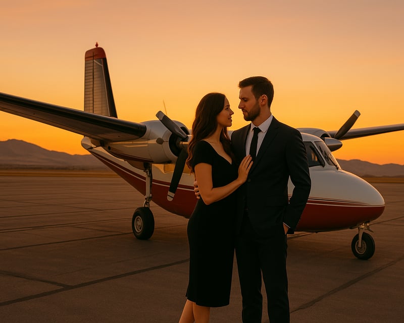 Sunset Air Tour Over Austin