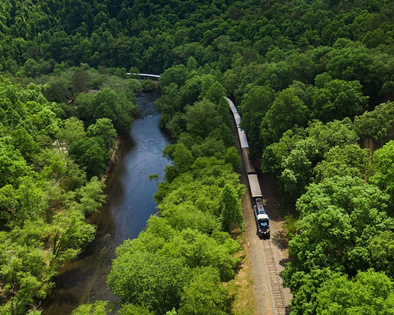 Ride a 2-Hour Open-Air Train in Blue Ridge