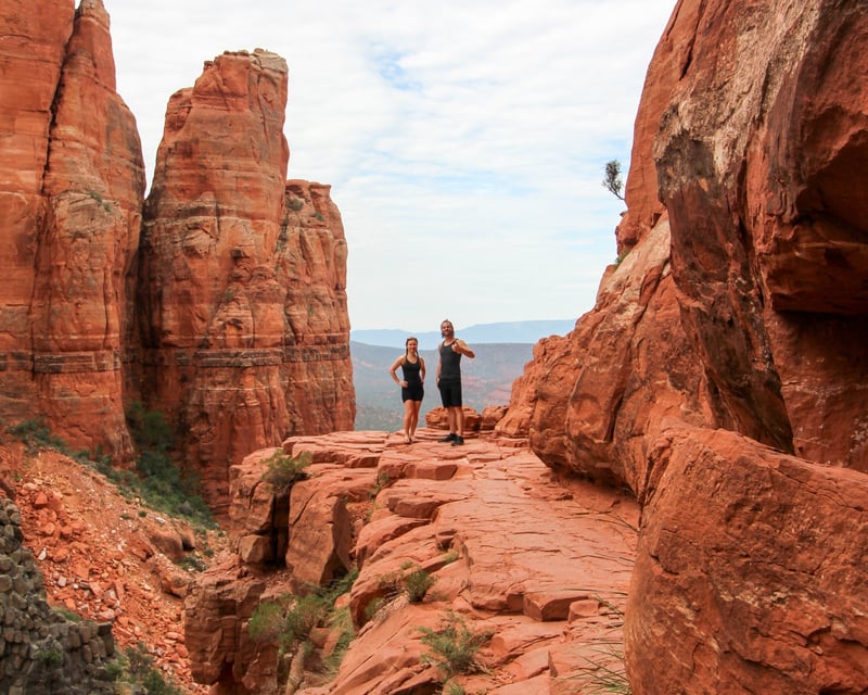 Private Cathedral Vortex Yoga Hike in Sedona