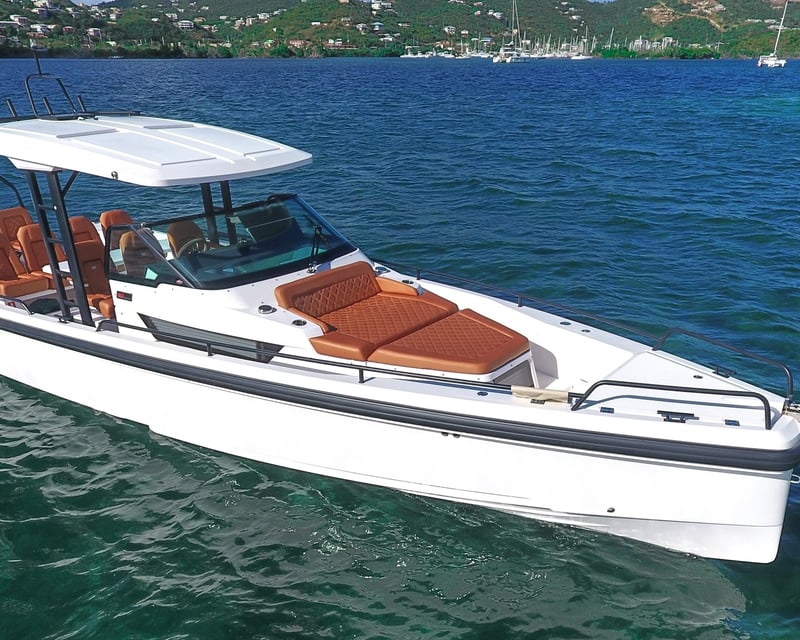 Private 37' Island Hopping Boat Charter in St. Thomas