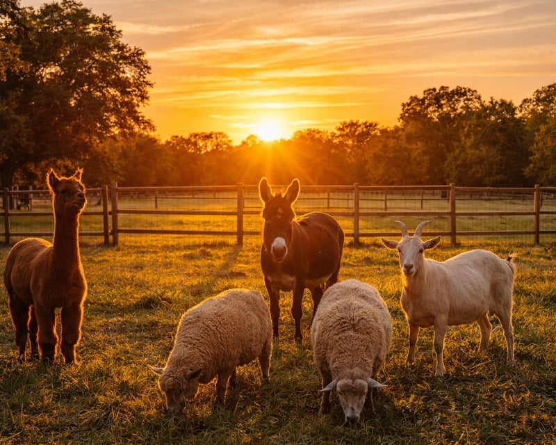 Sunset Animal Encounter at Hope & Joy Sanctuary in Alva