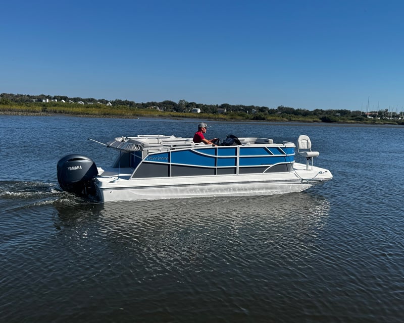 Private 22' Boat Rental with Fishing Option in St. Augustine