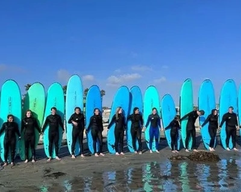 Large Group Surf Lesson in Oceanside