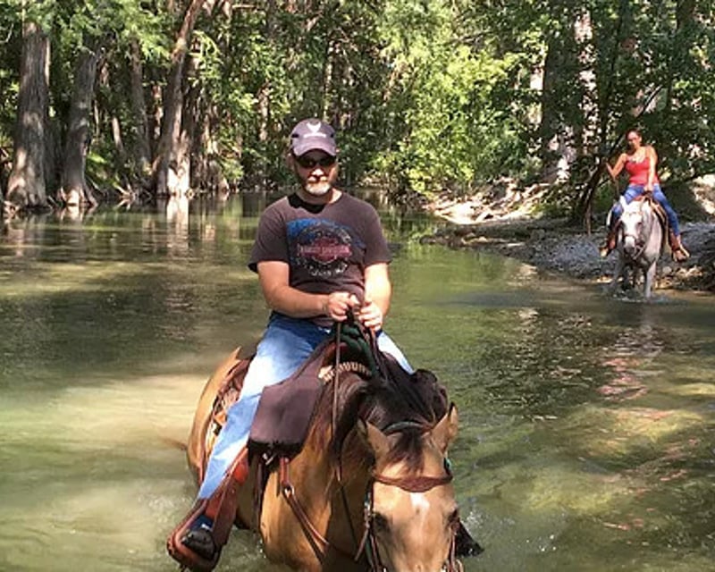 Horseback Ride Along Medina River in Bandera City Park