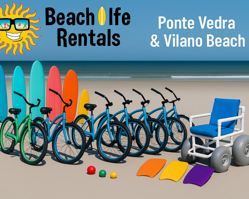 Full-Day Bike & Surfboard Rentals in Jacksonville Beach