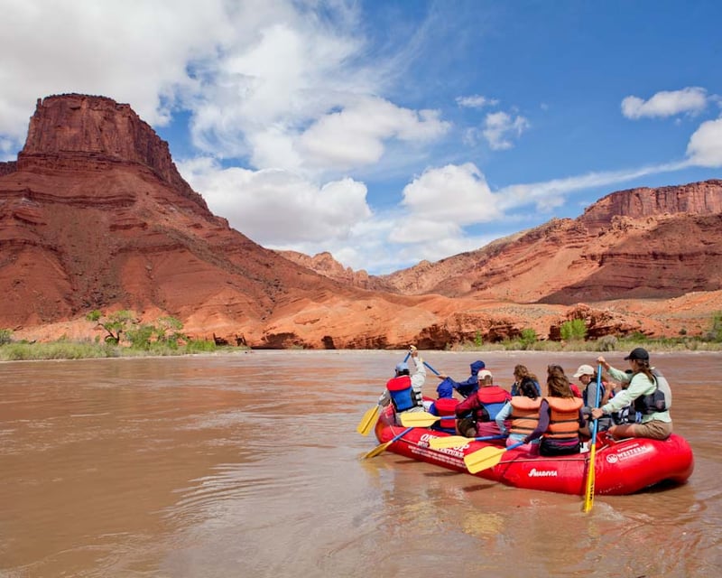 Morning Guided White Water Rafting in Moab