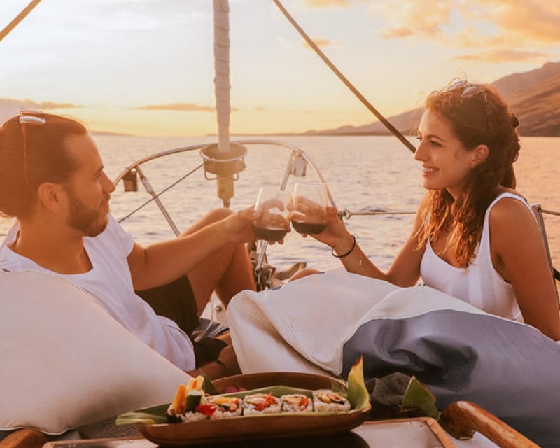 Private 42' Sailboat Sunset Cruise from Maalaea, Maui