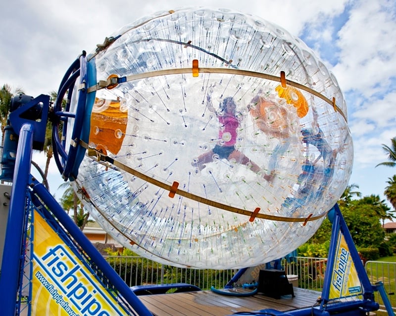 Stationary Zorbing Ride in Pigeon Forge