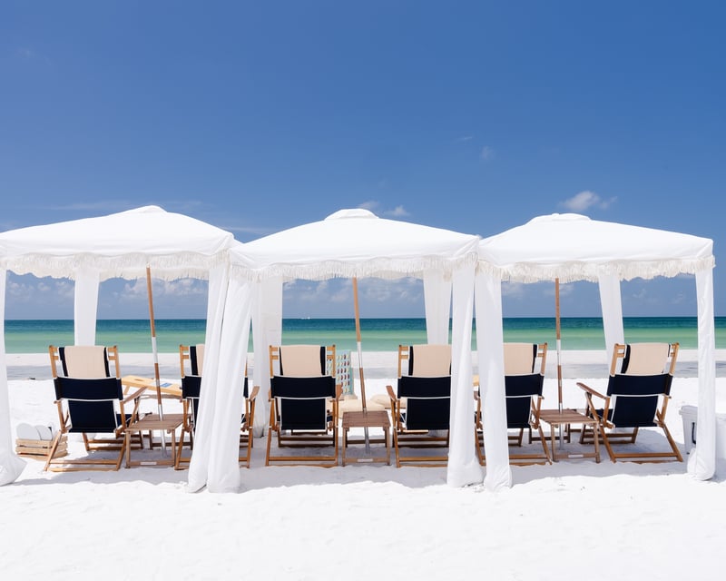 Rent a Beach Cabana Setup in Anna Maria