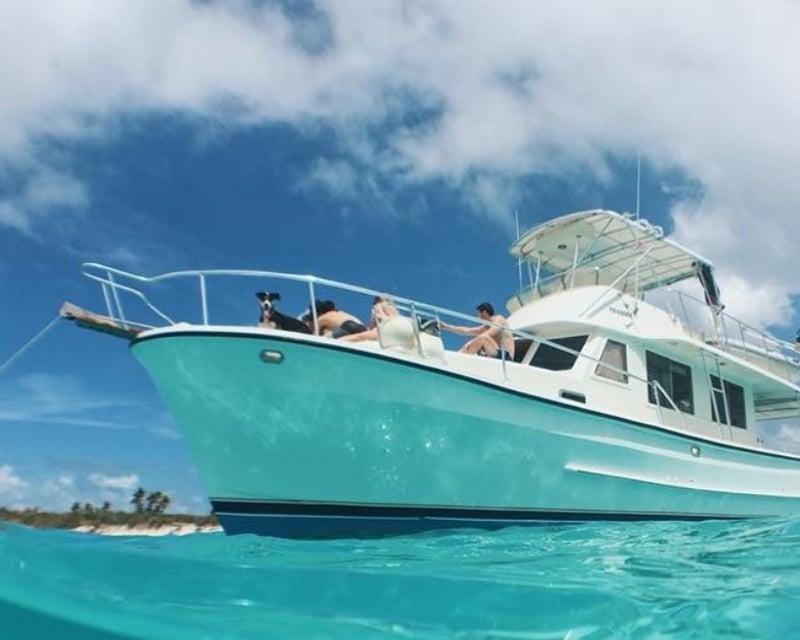 Private 43' Boat Charter to Icacos or Palomino from Fajardo