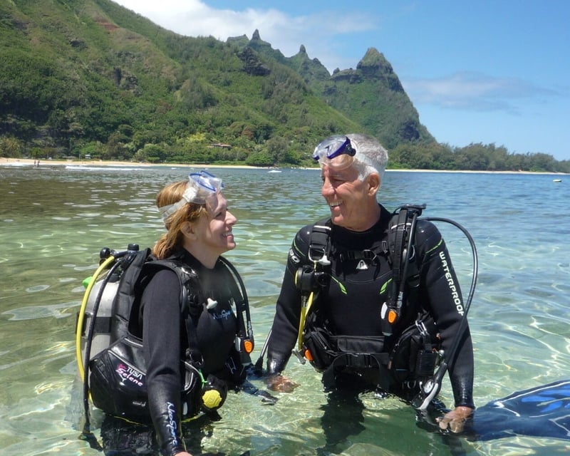Certified Two-Tank Shore Dive at Koloa Landing in Poipu