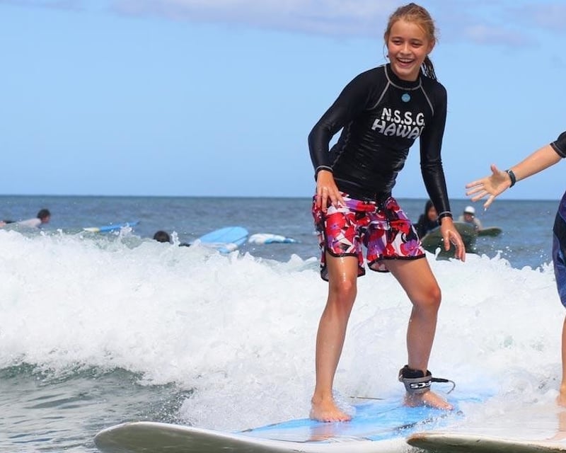 Group Surf Lesson on North Shore Oahu