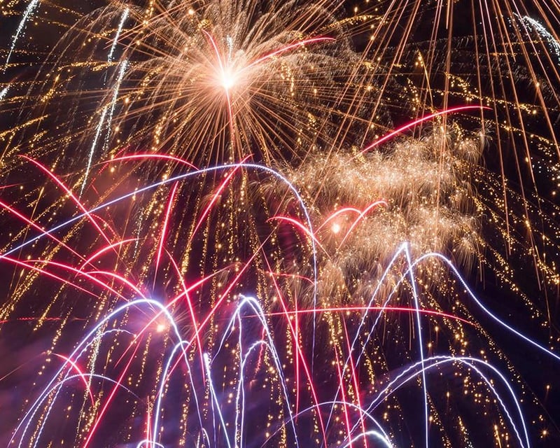 Watch Shelter Cove Fireworks on a Hilton Head Sail
