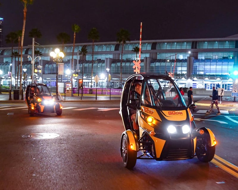 Night Electric Car Tour Over Coronado Bridge, San Diego