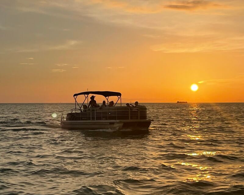 Sunset Pontoon Cruise in Madeira Beach