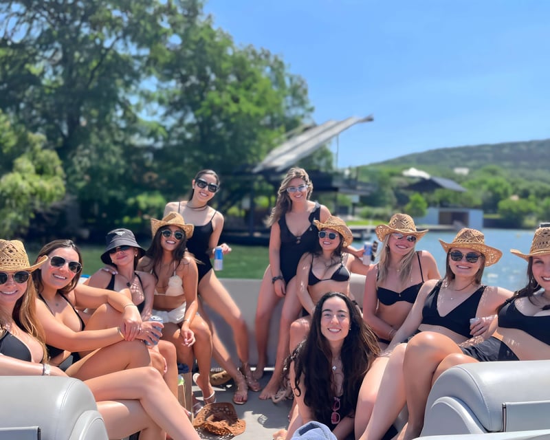 Captained Pontoon Party Boat Charter on Lake Austin