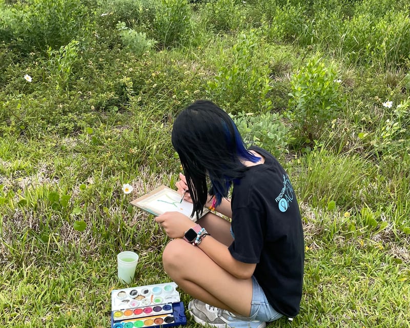 Watercolor Painting & Wetlands Exploration in Galveston