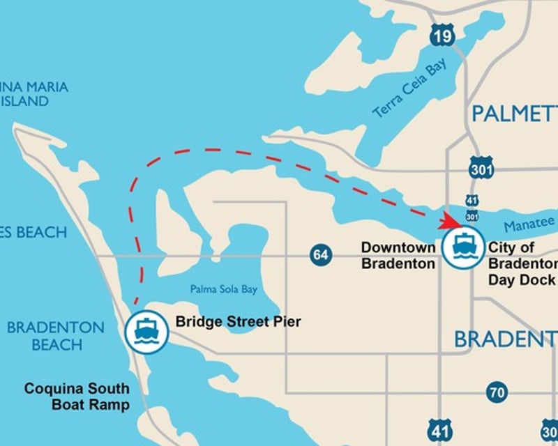 50-Minute Ferry From Bridge Street Pier to Bradenton