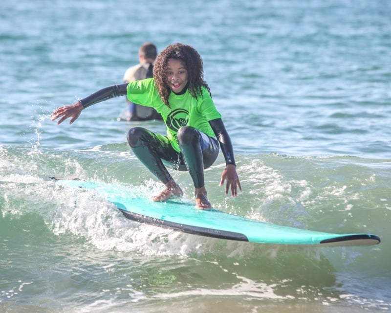 Beginner Surf Lesson in the South Bay for Ages 3+