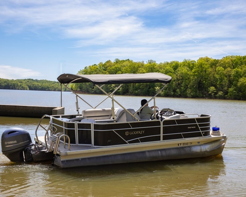 90 HP Fishing Pontoon Rental in Murray, KY