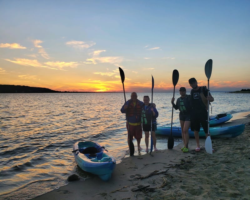 Sunset Kayak Tour at Spermaceti Cove