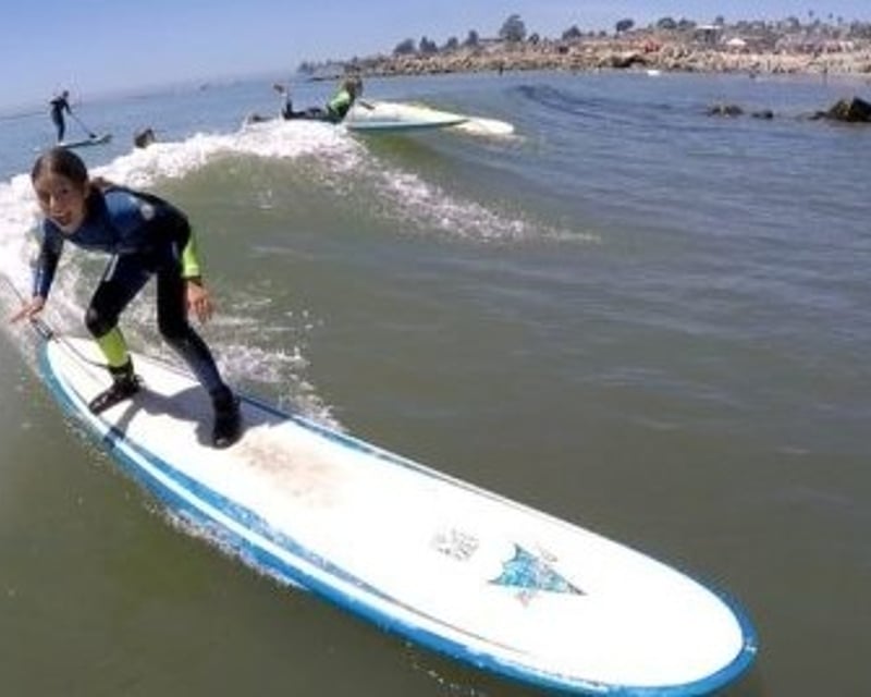 Group Surf Lesson at Capitola Beach