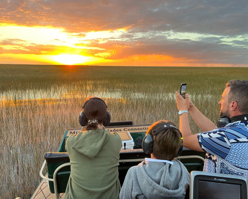 Sunset Everglades Airboat Tour