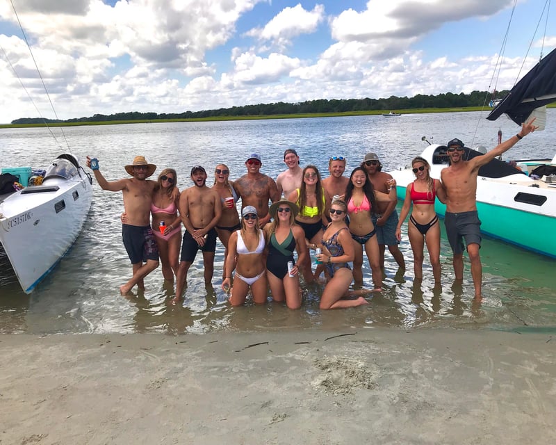 Bachelor & Bachelorette Sailing Charter in Folly Beach