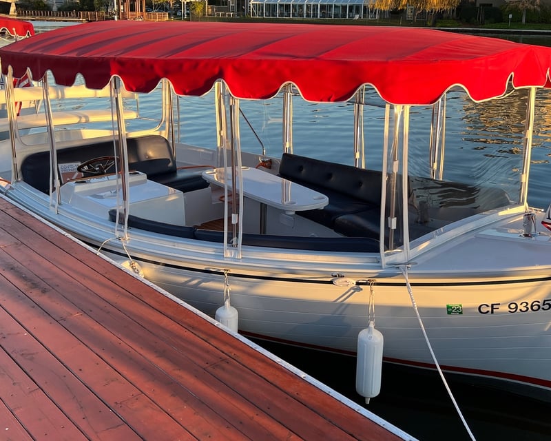 22' Electric Boat Rental on Foster City Lagoon