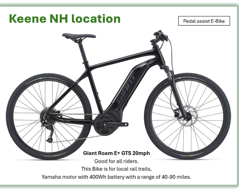 All-Road E-Bike Rental in Keene, NH