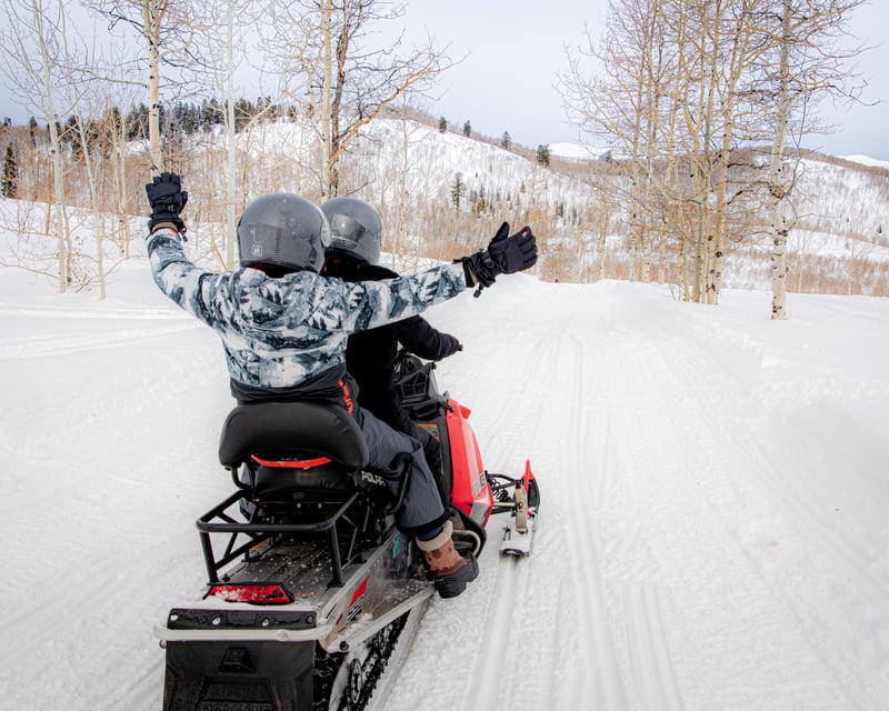 Self-Guided Snowmobile Tour at Daniels Summit, Utah