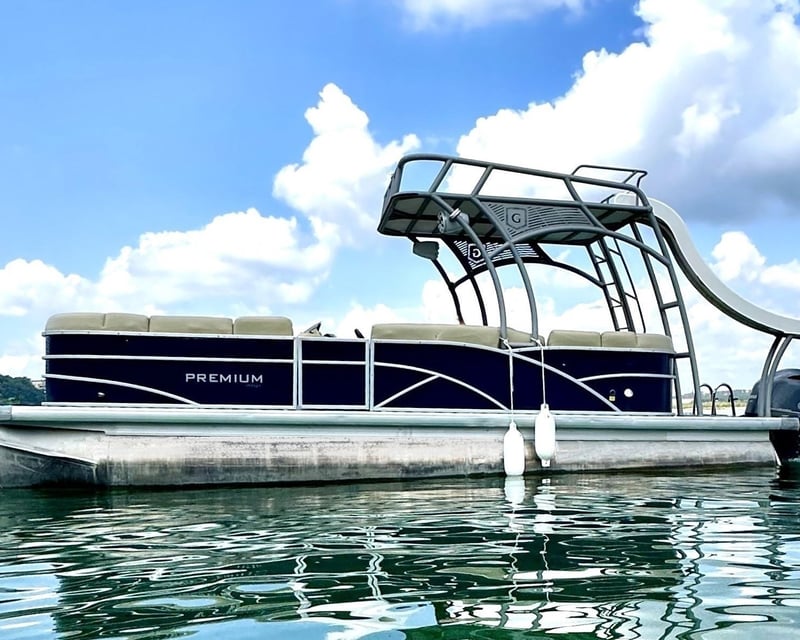 Double-Decker Pontoon Rental with Captain on Lake Travis