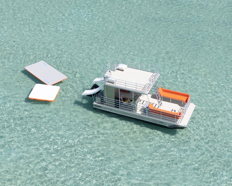 Double Slide Pontoon Boat Rental in Fort Walton Beach