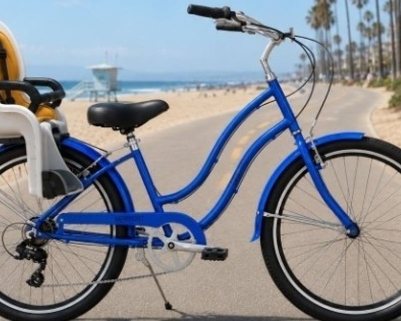 Geared Bike Rental with Child Seat in Venice Beach