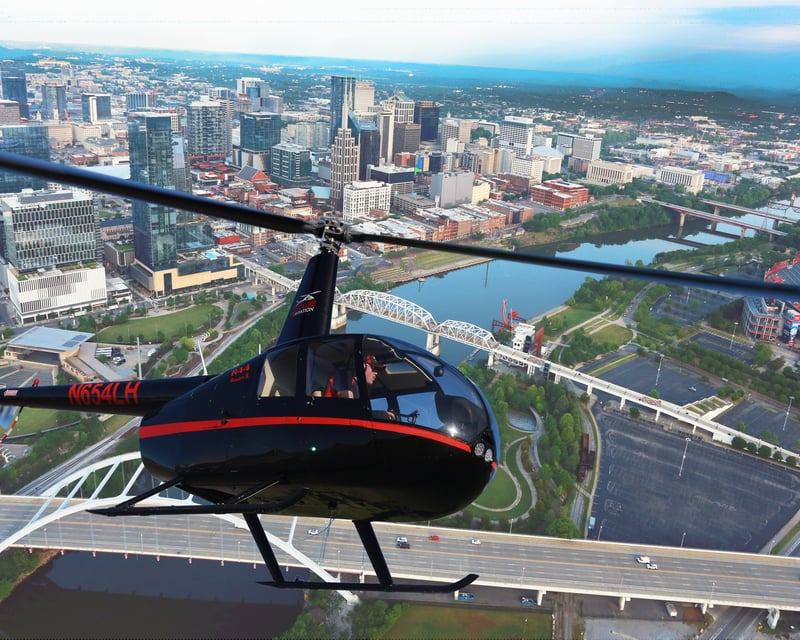 Fly a Helicopter Tour Over Downtown Nashville