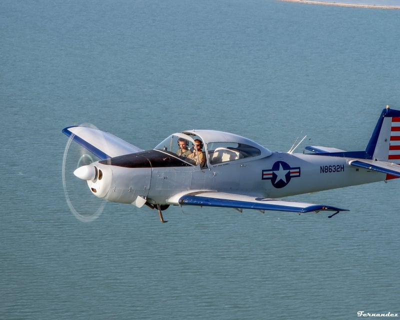 Vintage Navion Airplane Tour Over Port Aransas